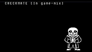 UNDERTALE Fraudulent Timeline  Checkmate In gamemix [upl. by Eelahc]