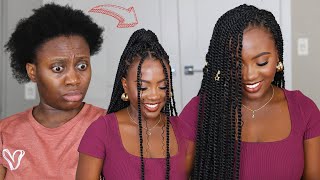 She did It DIY Goddess Passion Twist  Easy Protective Style Tutorial [upl. by Ainezey]