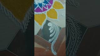 Very easy rangoli for beginners✅😳  beautiful rangoli design viralvideo shortsfeed shorts [upl. by Wier978]