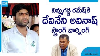 Devineni Avinash Strong Warning to Nimmagadda Ramesh  TDP  Chandrababu SakshiTVLIVE [upl. by Elamor]