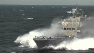 LCS 5 Acceptance Trials high speed highlights [upl. by Gilliette90]