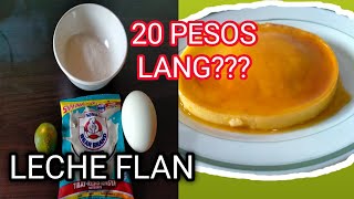 20 PESOS LECHE FLAN  HOW TO MAKE LECHE FLAN  LOCKDOWN RECIPE [upl. by Asennav]