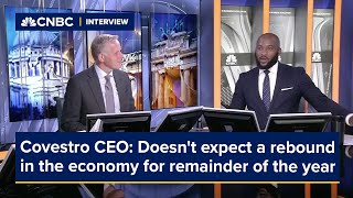 Covestro CEO Doesnt expect a rebound in the economy for the remainder of the year [upl. by Runkle]