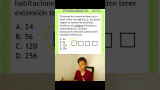 Prueba saber 11 Matemáticas  Permutaciones maths icfes saber11 shortsviral shorts [upl. by Elwyn492]