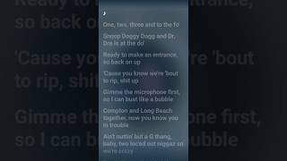 Dr Dre  Nuthin but a quotGquot Thang Lyrics [upl. by Bourgeois824]