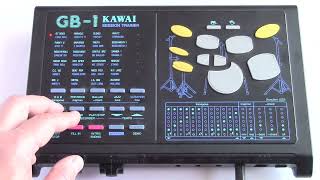 1990 Kawai GB1 Session Trainer Digital PCM Drum Machine amp Accompaniment Box [upl. by Ehman621]