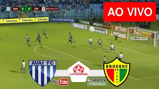 AVAI X BRUSQUE AO VIVO COM IMAGENS  JOGO DE HOJE  ASSISTA AGORA [upl. by Zarihs397]