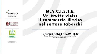 Antonio Cerrone  Progetto MACISTE Trieste 7112024 [upl. by Sinnek]