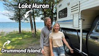 Truck Camping on an ISLAND  Ferrying Our Home on Wheels Across Lake Huron [upl. by Barbara468]