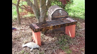 DIY 2x4 Slated Bench [upl. by Muns]