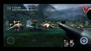 Dino Hunter Deadly Shores  Misi Eksotis  Bunuh 3 Stegosaurus muda [upl. by Siblee]