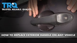 How to Replace Exterior Door Handle on Any Vehicle [upl. by Kenny]