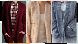 Crochet Oversized Cardigan  Trendy and Comfortable  Knitted patterns For Beginners [upl. by Gene]