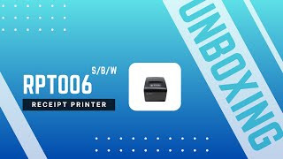 Unboxing RPT006 80mm Thermal Receipt Printer Serial Bluetooth WiFi [upl. by Anaerda]