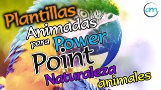 Plantillas animadas Power Point  Naturaleza y animales  Andrés Ríos M [upl. by Katzen]