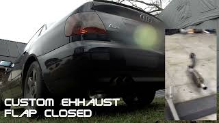 Audi A4 b5 v6 24 30v  oem and custom exhaust  sound comparison [upl. by Jehovah905]