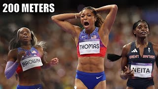 Womens 200 Meter Finals Were Incredible  2024 Paris Olympic Games [upl. by Ahtel986]