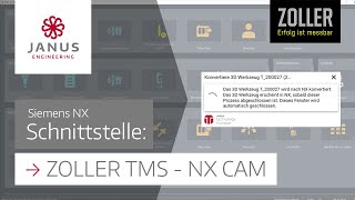 Schnittstelle zwischen NX CAM amp ZOLLER TMS Tool Management ✔ [upl. by Rairb]