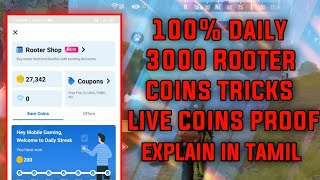 rooter unlimited coins tricks in tamilrooter coins tricksrooter app tamilmobile gaming [upl. by Nylrats]