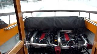 Boat with 2 Saabs turbocharged engines [upl. by Merissa]