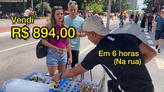 Quanto fatura um VENDEDOR DE RUA no Brasil 🇧🇷💰Foi por isso que larguei a Clt [upl. by Kelam]