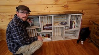 DIY Rough Saw Lumbah Wood Crate BookShelf Top [upl. by Todd377]