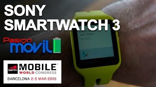 Sony SmartWatch 3 en el Mobile World Congress 2015 [upl. by Siuluj]