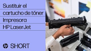 Cómo sustituir el cartucho de tóner en las impresoras HP LaserJet  HP Support [upl. by Arihk]