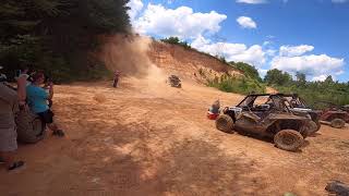 RZR 1000 flips down Aetna Mountain Wall dblevy23 [upl. by Raimundo]