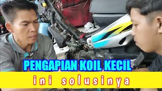 SOLUSI BUAT PENGAPIAN MOTOR OUTPUT KOIL KECIL bersama agm channel [upl. by Ifen809]