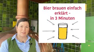 Bier brauen einfach erklärt  in 3 Minuten Babsi vom Bräu z Loh Real Life [upl. by Atse401]