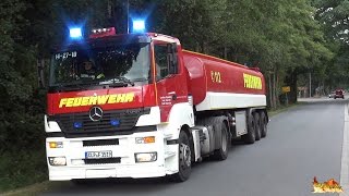 GTLF 30000 zu Großeinsatz Wachausfahrt Feuerwehr Lastrup  Anfahrten FW LK Cloppenburg  RD [upl. by Marga834]