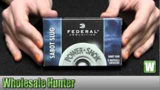 Federal Cartridge 12 Gauge Sabot Slugs Power Shock 2 34quot 10oz Per 5 F127SS2 Unboxing [upl. by O'Dell]