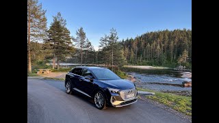 Audi Q4 etron 50 Quattro  kort test [upl. by Ecirtnahs957]