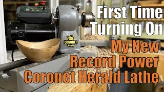 First Time Turning On The Coronet Herald Lathe From Record Power [upl. by Leonie]