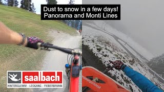 SaalbachHinterglemm Dust to snow within a few days Panorama and Monti Lines 2024 [upl. by Maffa]