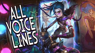 Arcane Fractured Jinx  All voice line references [upl. by Botzow]