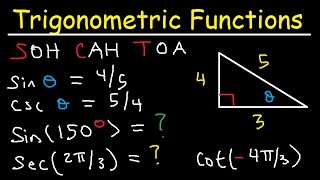 Trigonometric Functions of Any Angle  Unit Circle Radians Degrees Coterminal amp Reference Angles [upl. by Akemehc]