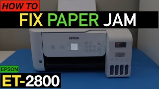 Epson EcoTank ET2800 Paper Jam quotError Fixedquot [upl. by Adar144]