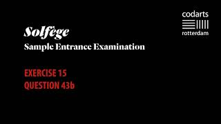 Solfège  Sample Entrance Examination  Exercise 1543b [upl. by Hannon]