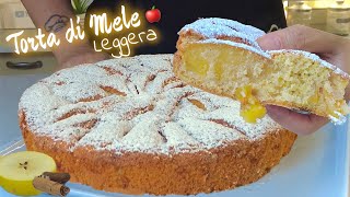 TORTA DI MELE SOFFICE e LEGGERA senza Olio né Burro 🍎 facile e veloce [upl. by Werbel223]