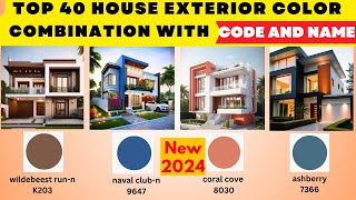 2024 Exterior House Painting Color Ideas With Codes  Outside House Painting Colour Combinations [upl. by Pucida]