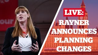 Angela Rayner Announces Changes to Planning Rules [upl. by Dracir316]