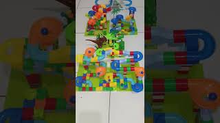 play marbles run race double track marble blue ASMR 24080103 short [upl. by Chilcote196]