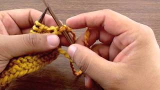 How to Knit How to Change Color When Knitting English Style [upl. by Ylreveb]