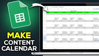 How To Make Content Calendar For Social Media On Google Sheets [upl. by Sidoeht]