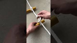 Making a ladder with rope knot diy rope [upl. by Drews]