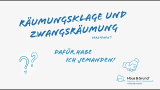 Aufzeichnung des Webinars Räumungsklage und Zwangsräumung mit Haus amp GrundAnwalt Martin Rathsack [upl. by Feerahs]