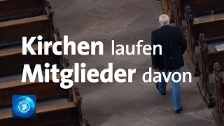 Kirchen haben Hunderttausende Mitglieder verloren [upl. by Victorie300]