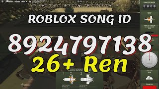 26 Ren Roblox Song IDsCodes [upl. by Yentnuoc2]